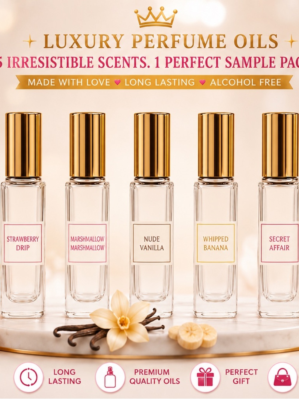 Sample Set – Nude Vanilla (Gold Cap)